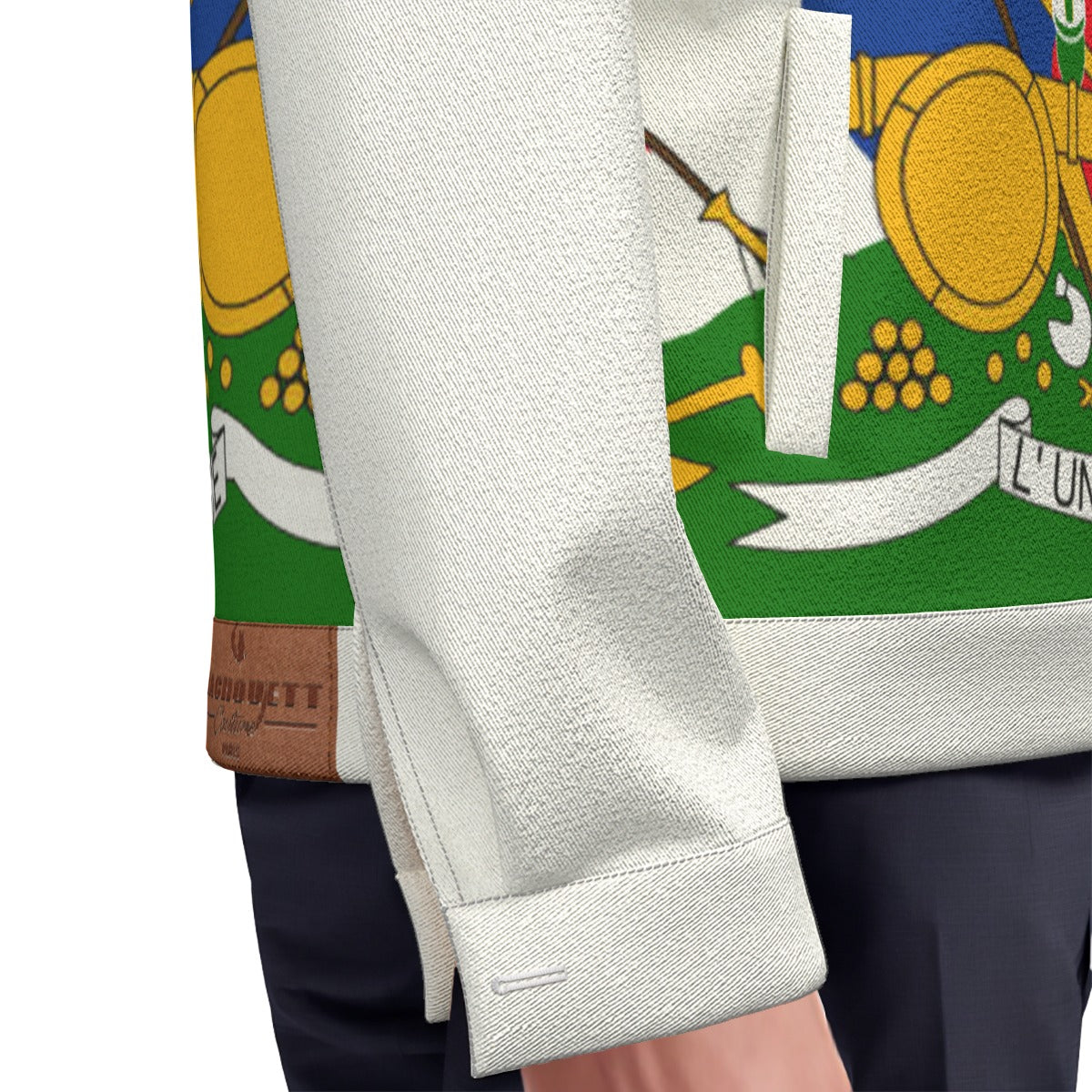 HAITI OG WHT Unisex Lapel Jacket