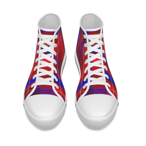 MADRAS RED Kid's Canvas Shoes