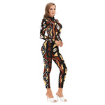 BOGOLAN Women's Long-sleeved High-neck Jumpsuit With Zipper