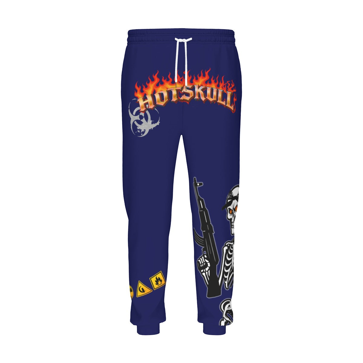 HOTSKULL NAVY Men's Sweatpants With Waistband