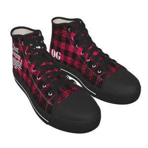 JUST KEEPIN GANGSTA PINKISH Men's Canvas Shoes