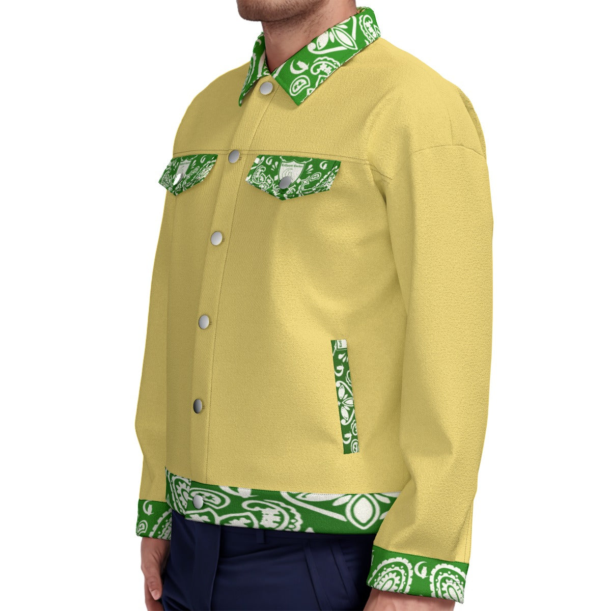 OG STYLE GREEN Unisex Lapel Jacket