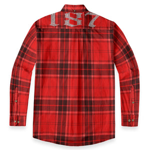 LOS CRIMINALES RED Men's CasualShirt|125GSM Cotton