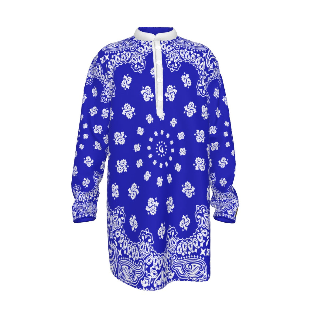 BANDANA Cs'UP Men's Stand-up Collar Long Shirt