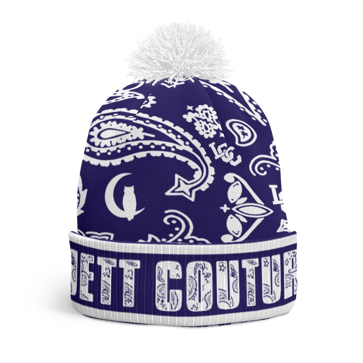 BANDNA MIX Cs'UP Knitted Hat With Pom-Pom