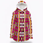 MUDCLOCH 47 Women's Hooded Double-Breasted Winter Coat With Fleece