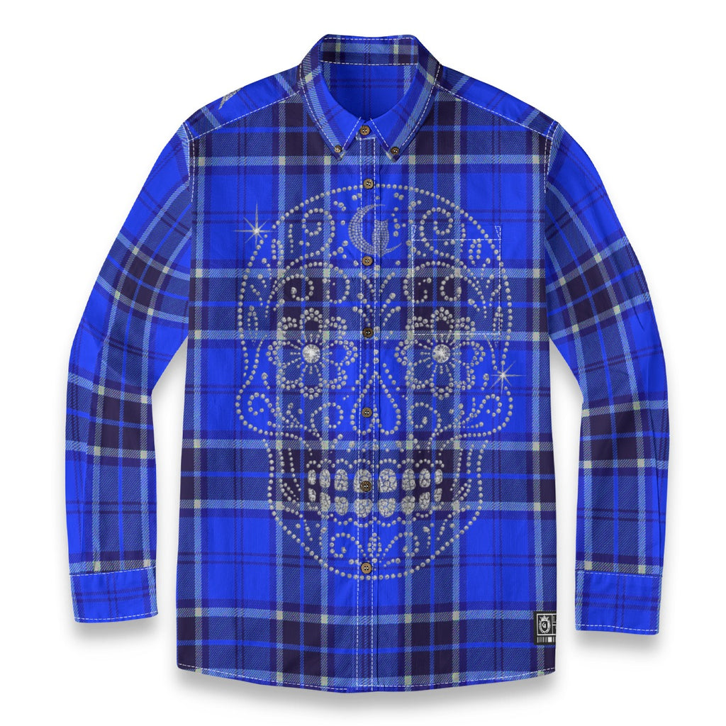 LOS CRIMINALES BLUE Men's Casual Shirt|125GSM Cotton