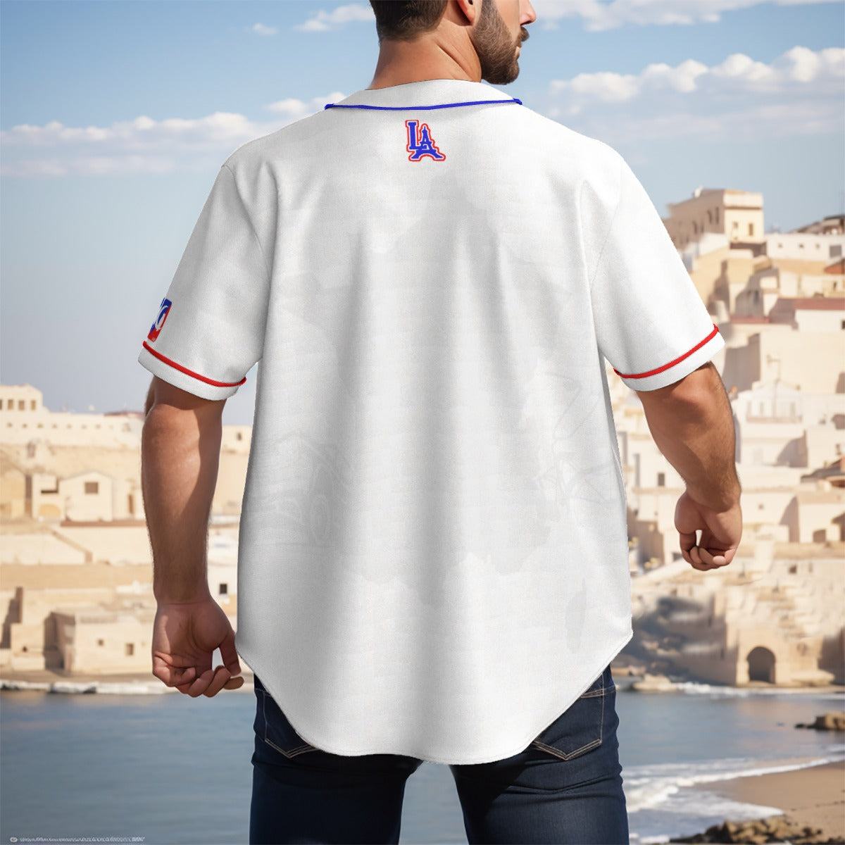 LA FrenchCoast fr Men's Baseball Jersey