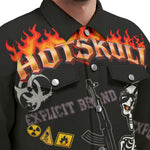 HOTSKULL BLC Unisex Lapel Jacket | 245GSM Cotton