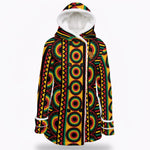 MUCLOTH JAH JAH Women's Hooded Double-Breasted Winter Coat With Fleece