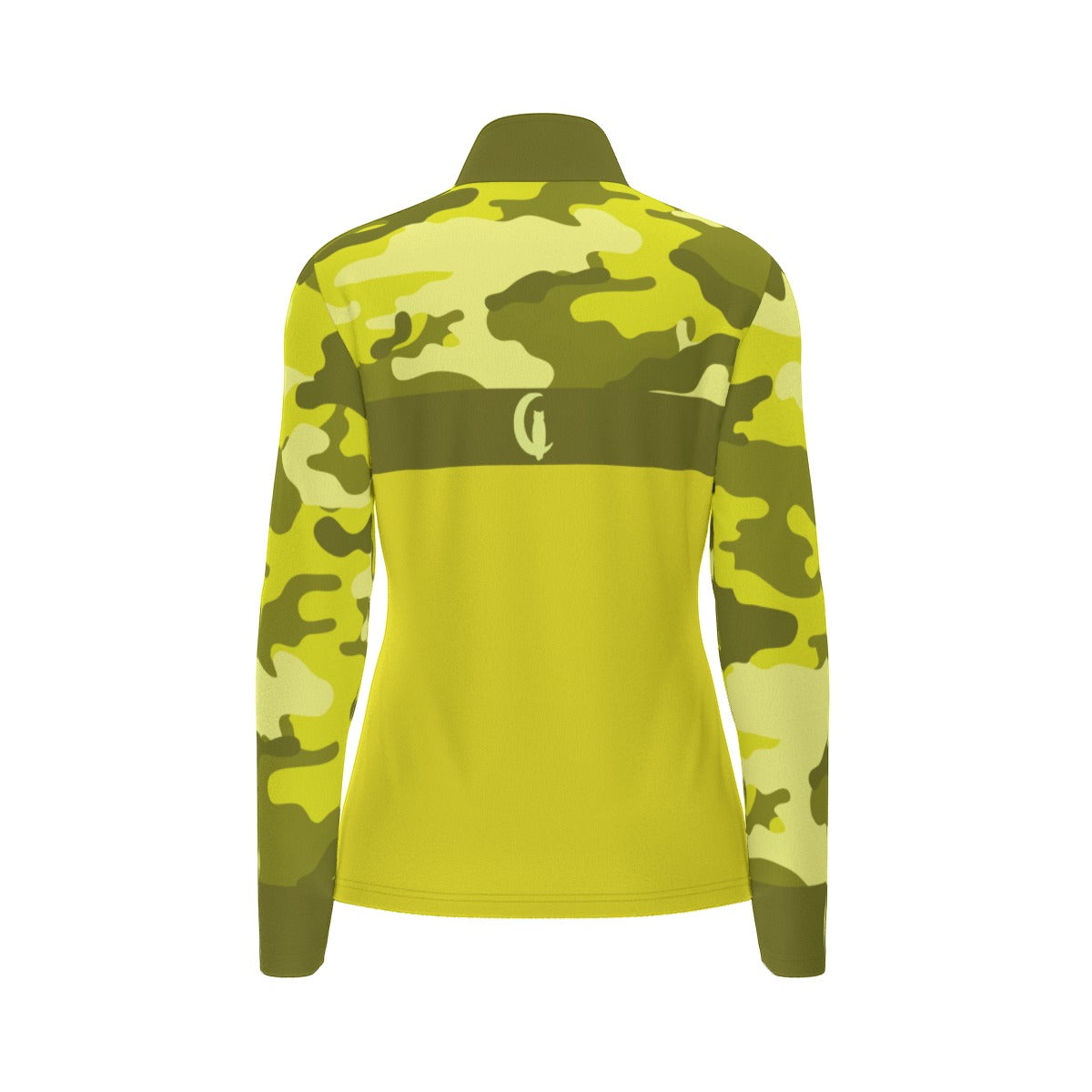 CAMOUFLAGE  YLW Women's Sports Collar Jersey Long Sleeve