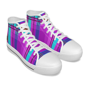 MADRAS VIOLET Kid's Canvas Shoes