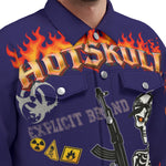 HOTSKULL NAVY Unisex Lapel Jacket