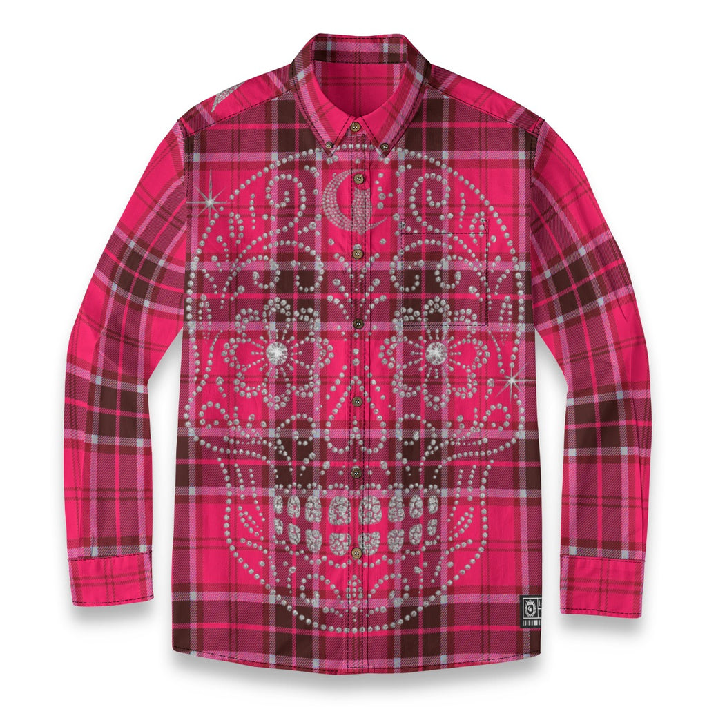 LOS CRIMINALES RADDISH Men's Casual Lapel Long Sleeve Shirt Cotton