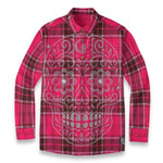 LOS CRIMINALES RADDISH Men's Casual Lapel Long Sleeve Shirt Cotton