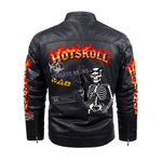 HOTSKULL Zipper Leather Jacket (DTF)