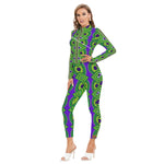 AFRICAN ELITE GRAPES Women's Long-sleeved  Jumpsuit