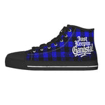 JUST KEEPIN GANGSTA BLUE Men's Canvas Shoes