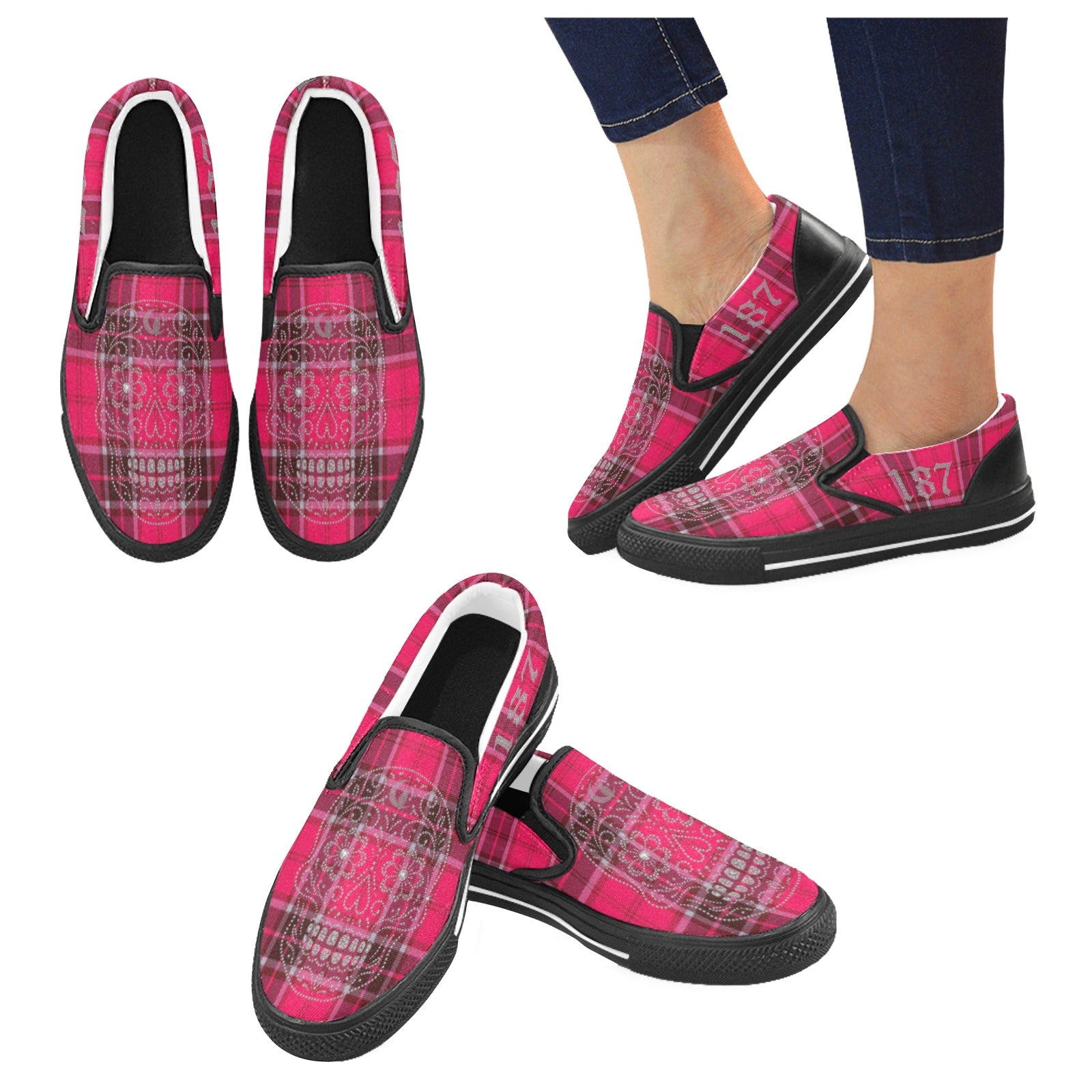 LOS CRIMINALES Men's Unusual Slip-on Shoes