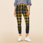 DUSTY PLAID Women's High Waist Pockets  Leggings
