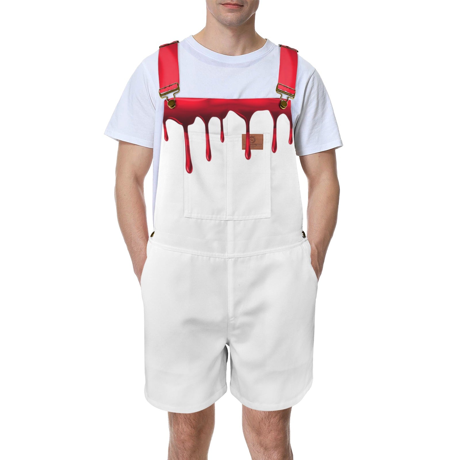LEAN DRINK Unisex Shorts Suspender Jumpsuit