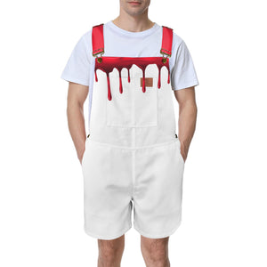 LEAN DRINK Unisex Shorts Suspender Jumpsuit