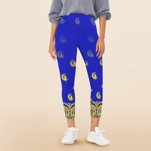 BANDANA GRADIENTWomen's High Waist Pockets Yoga Leggings