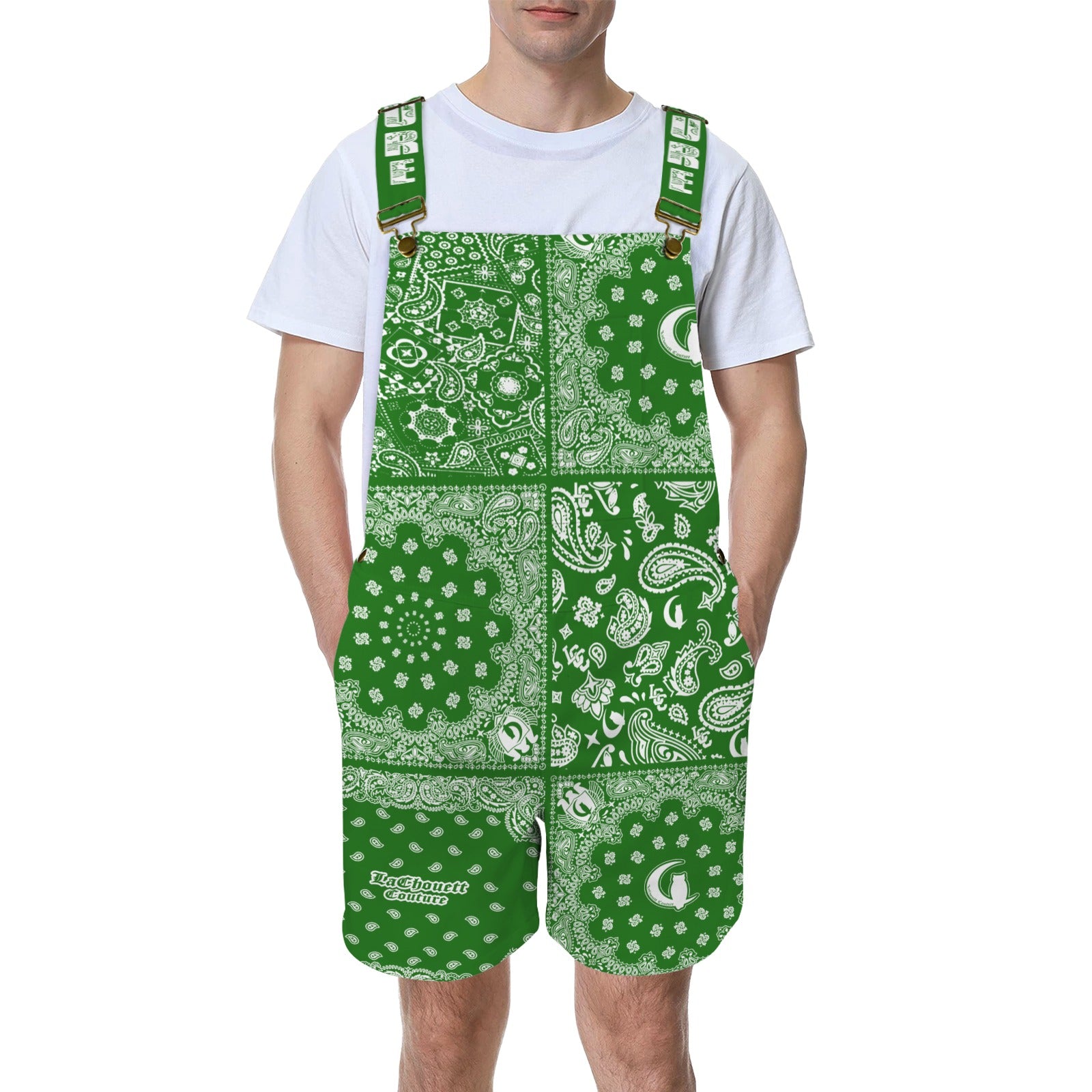 BANDANA MIX Unisex Shorts Suspender Jumpsuit