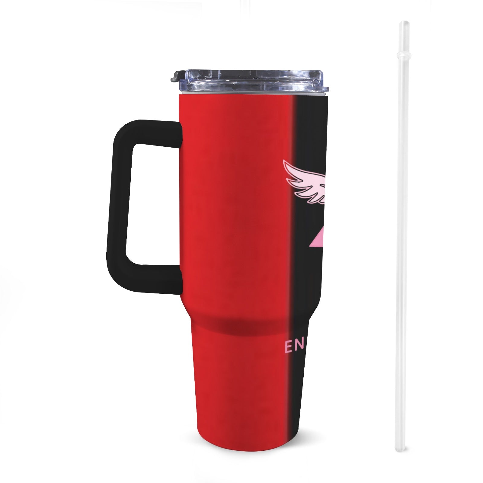 CONTRE LE CANCER 40oz Tumbler with White Handle