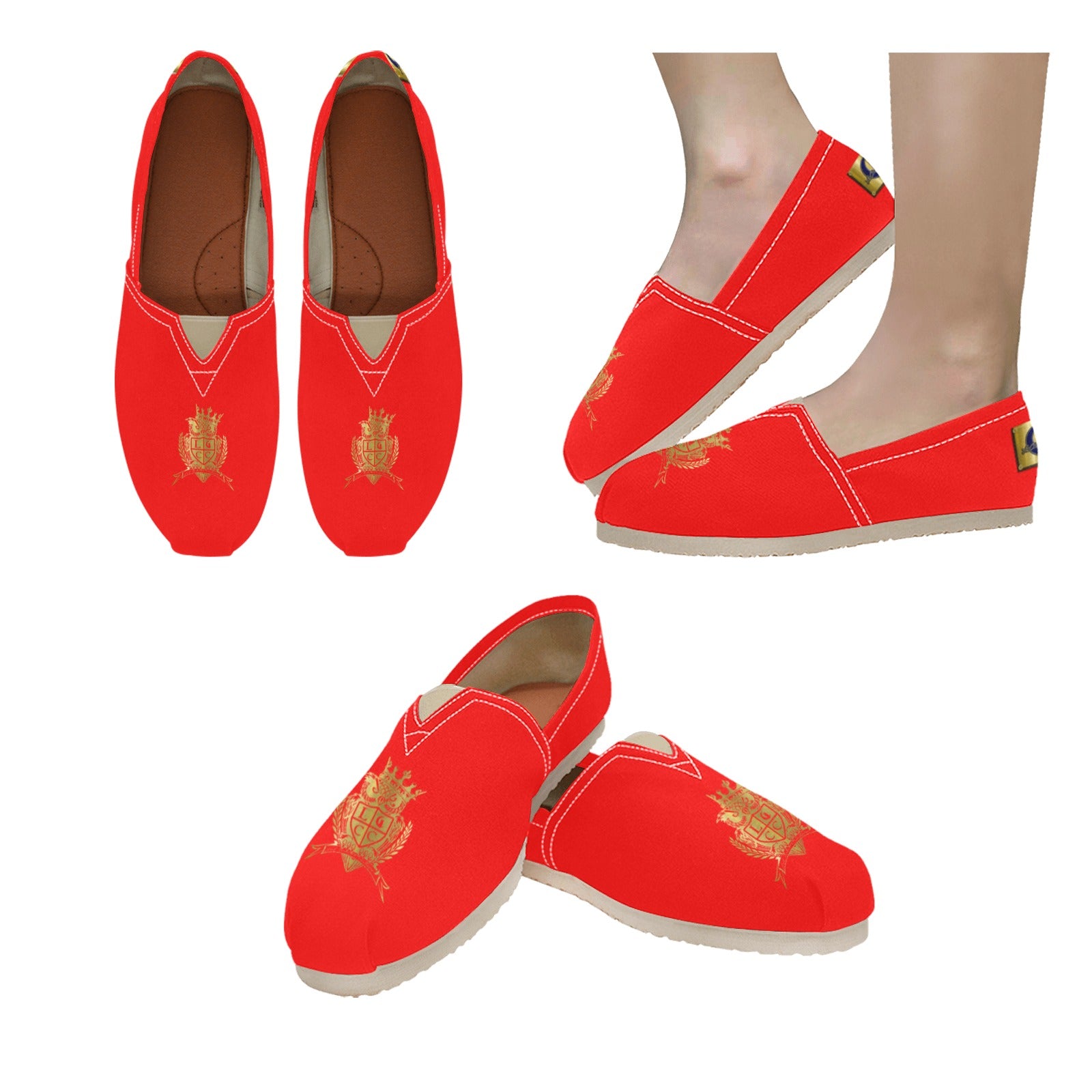 LCC BLASON RED Men's Classic Canvas