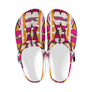 AFRICAN MIDCLOTH Clogs for Adults