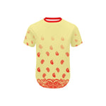 BANDANA GRADIENT Men's Curved Hem T-Shirt