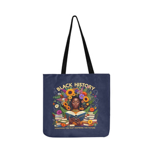 BLACC HISTORY FLOWER Reusable Shopping Bag