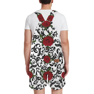 ROSES Unisex Shorts Suspender Jumpsuit