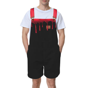 LEAN DRINK Unisex Shorts Suspender Jumpsuit