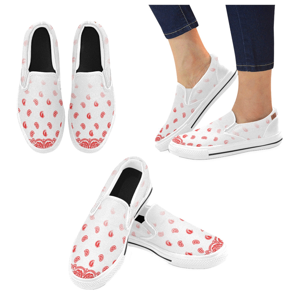 BANDANA GRADIENT Unusual Slip-on Canvas Shoes