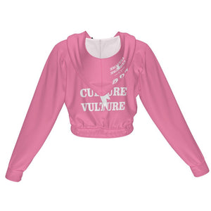 LCC VS CULTURE VULTURE PINK Cropped Jacket zipper coat