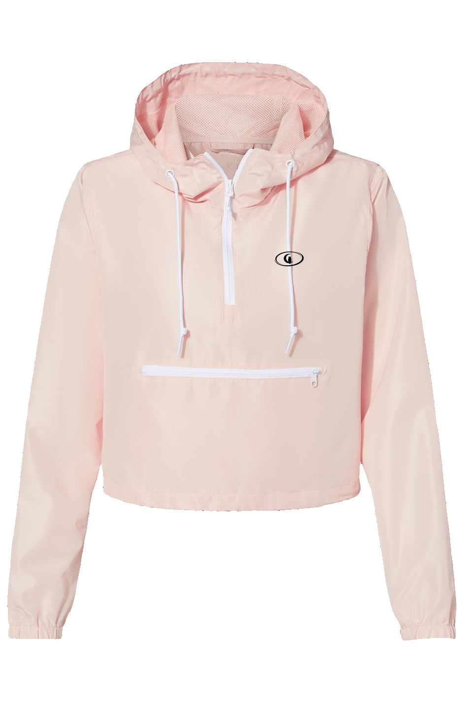 LCC SPORT BLK Lightweight Pullover Crop Windbreaker