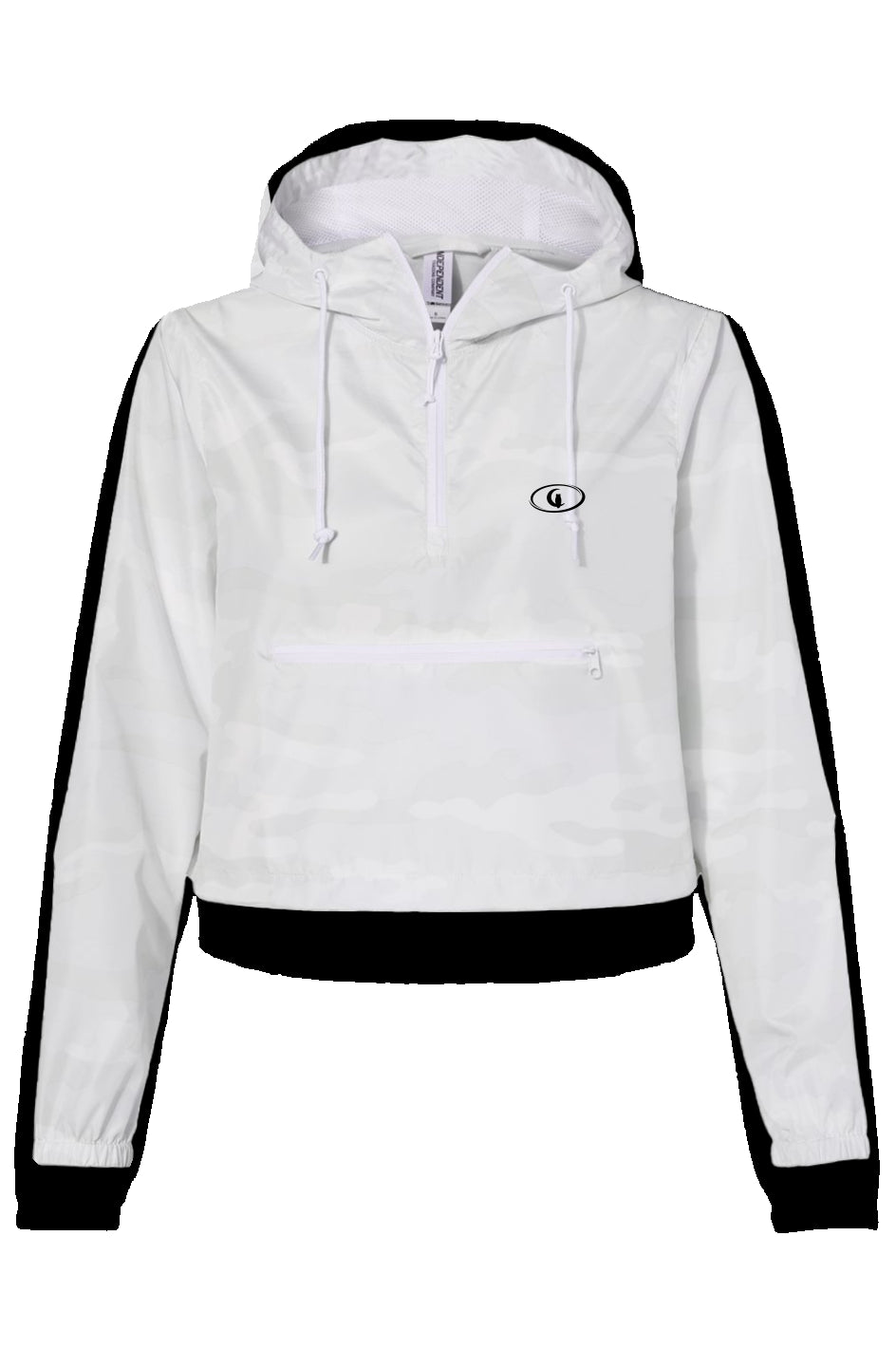 LCC SPORT BLK Lightweight Pullover Crop Windbreaker