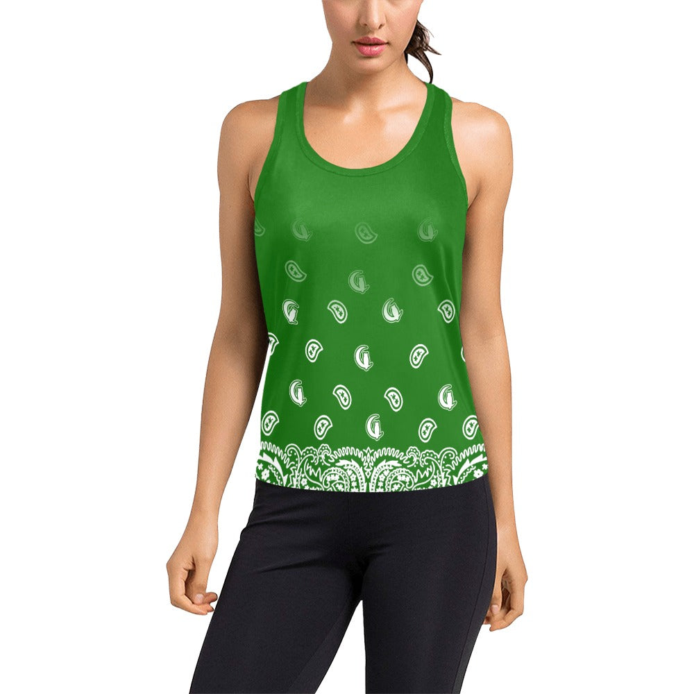 BANDANA GRADIENT Women's Racerback Tank Top