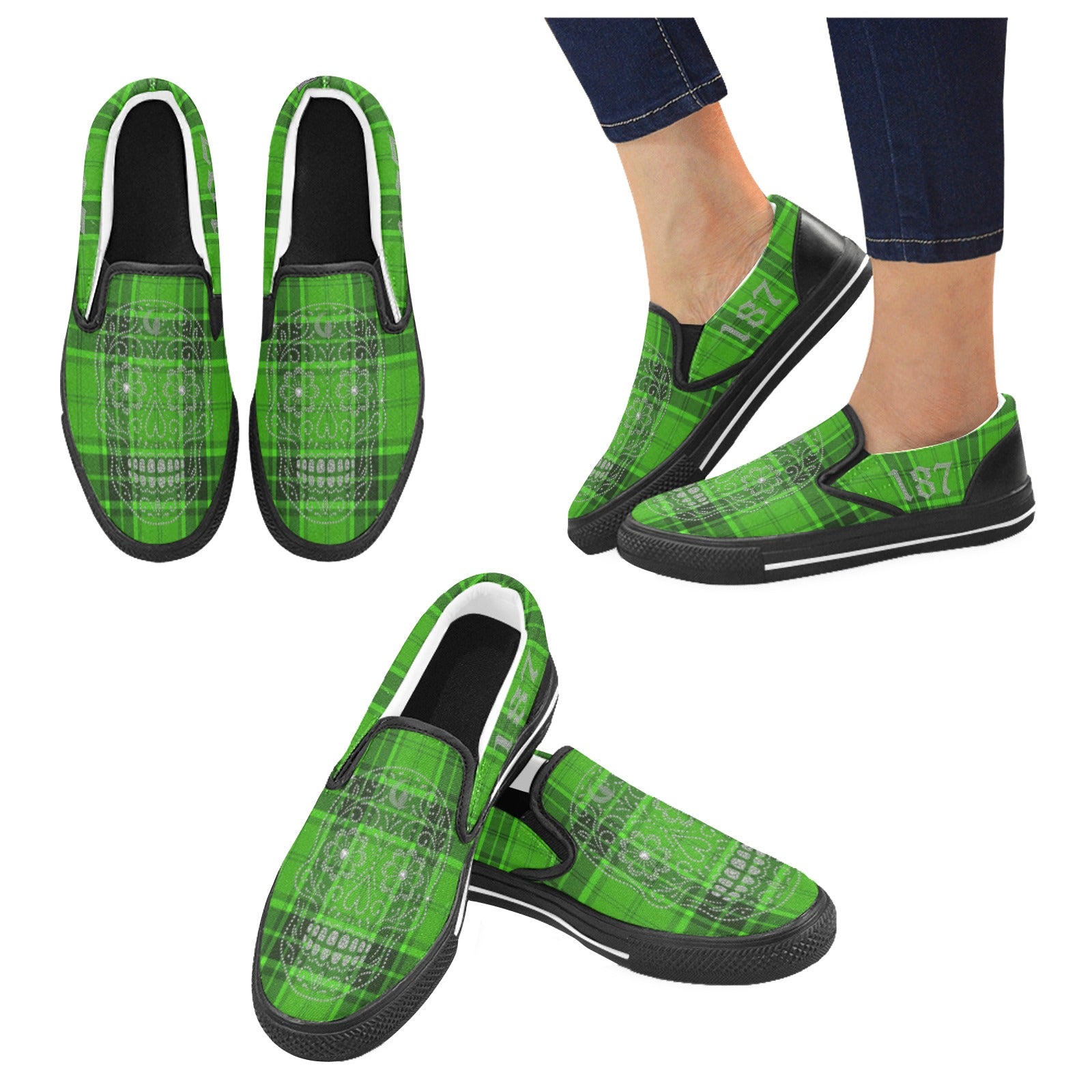 LOS CRIMINALES Men's Unusual Slip-on Shoes