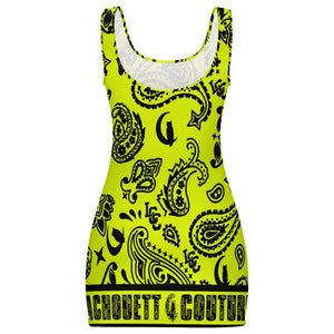 BANDANA PAISLEY L.K Sunmer Bodycon Tank  Dress