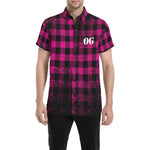 JUST KEEPIN GANGSTA Men's  Short Sleeve Shirt