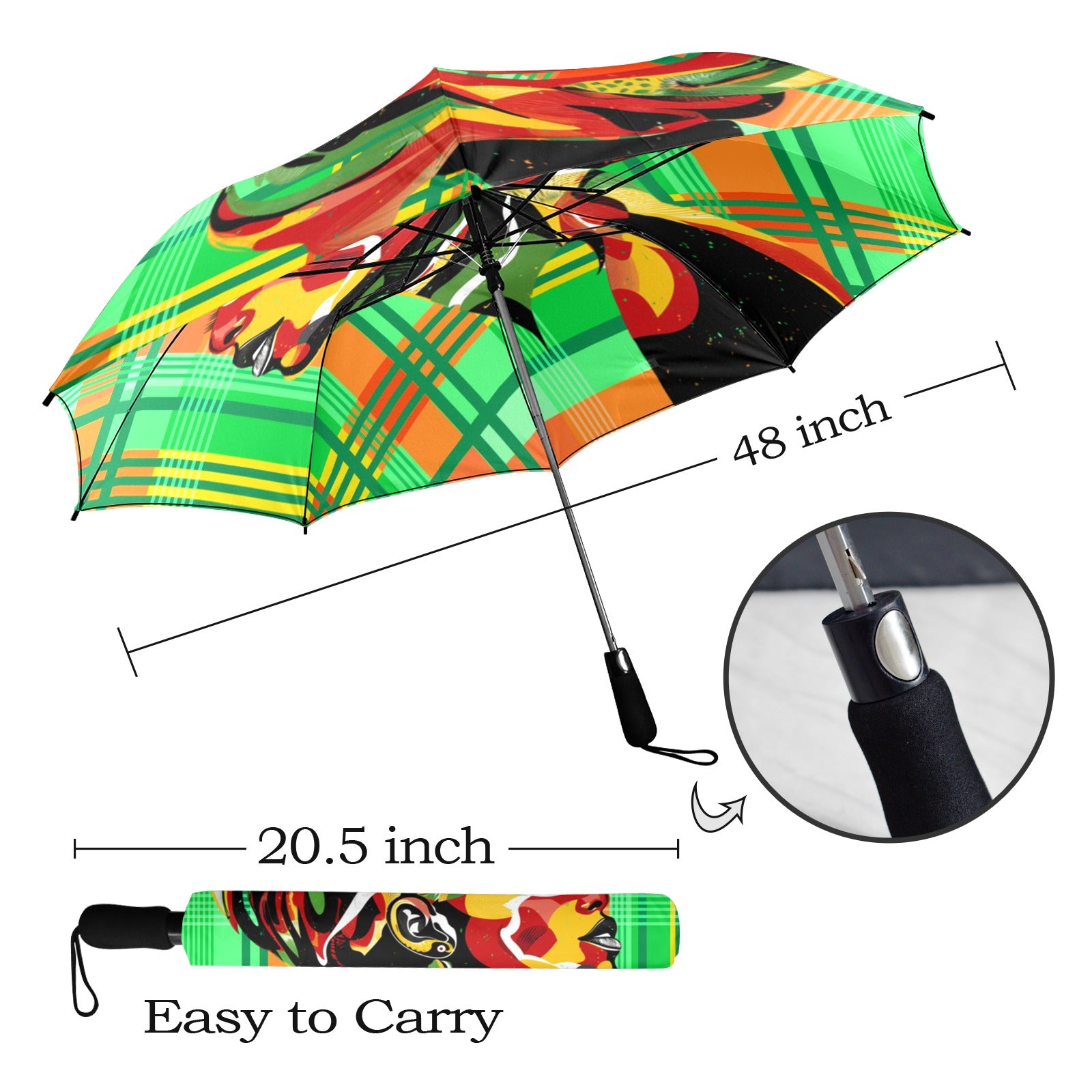 MADRAS Semi-Automatic Foldable Umbrella