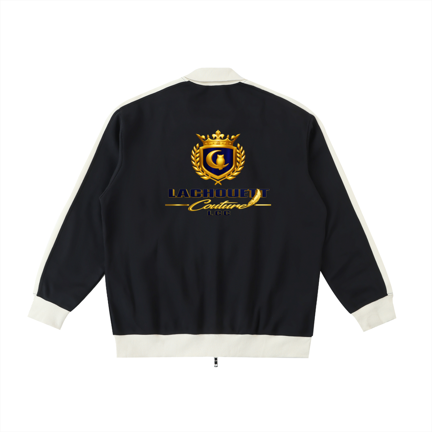 LCC ROYALTY Contrast Trim Stand Collar Jacket