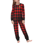DUSTY PLAID Kids' All Over Print Pajama Set