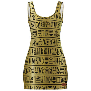 HIEROGLYPH GOLDIE Sunmer Bodycon Tank  Dress