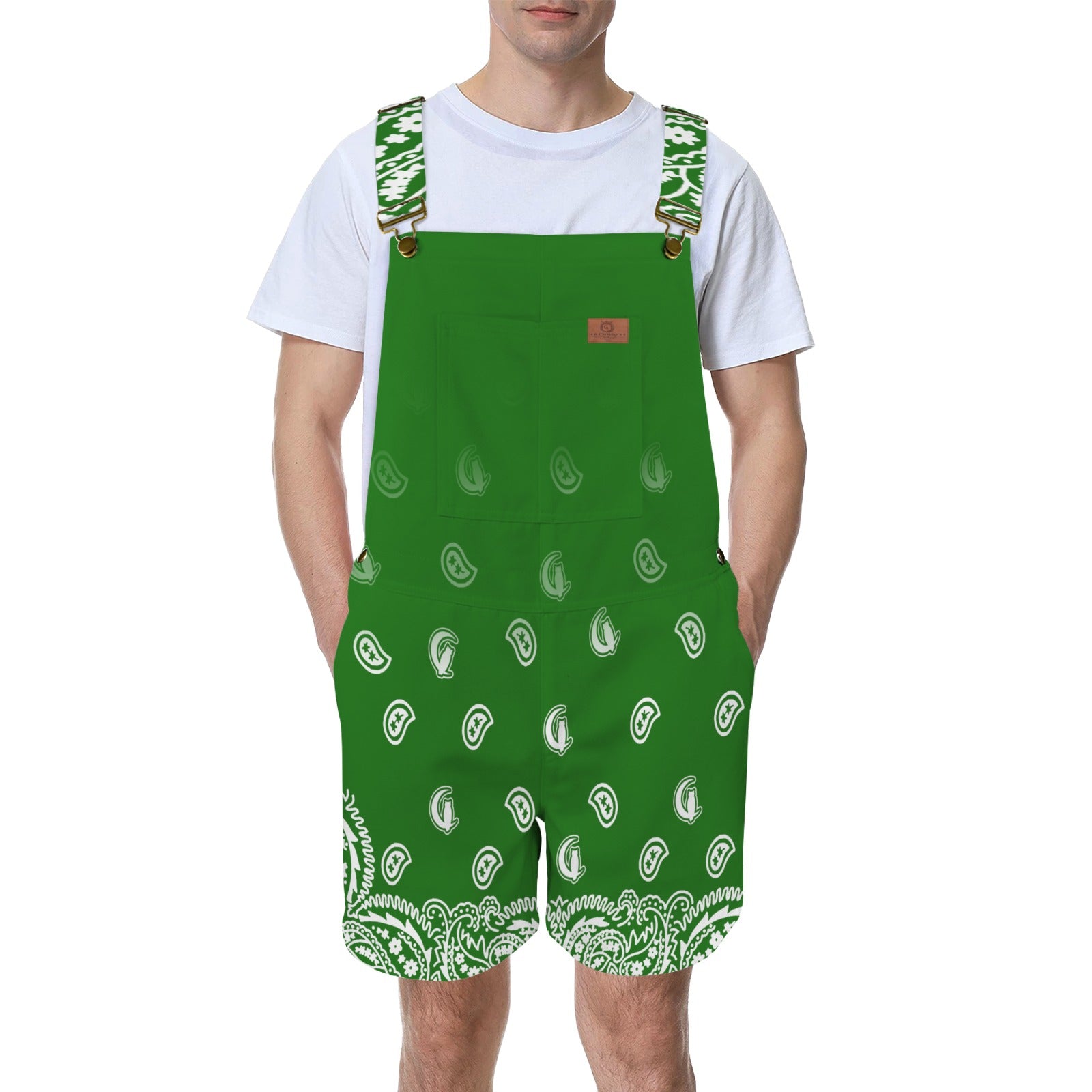 BANDANA GRADIENT Unisex Shorts Suspender Jumpsuit
