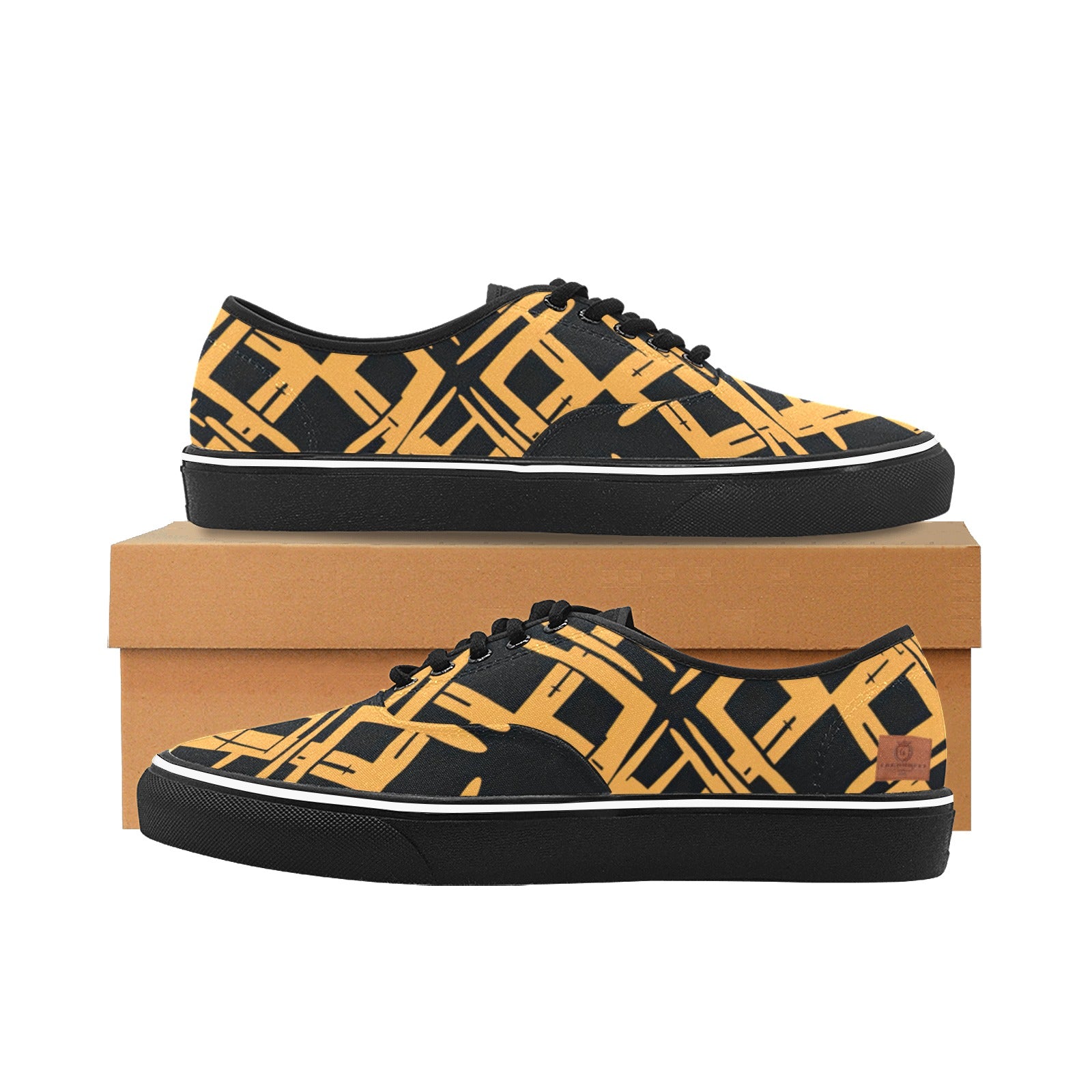 AFRICAN MIDCLOTH Men's Canvas Low Shoes