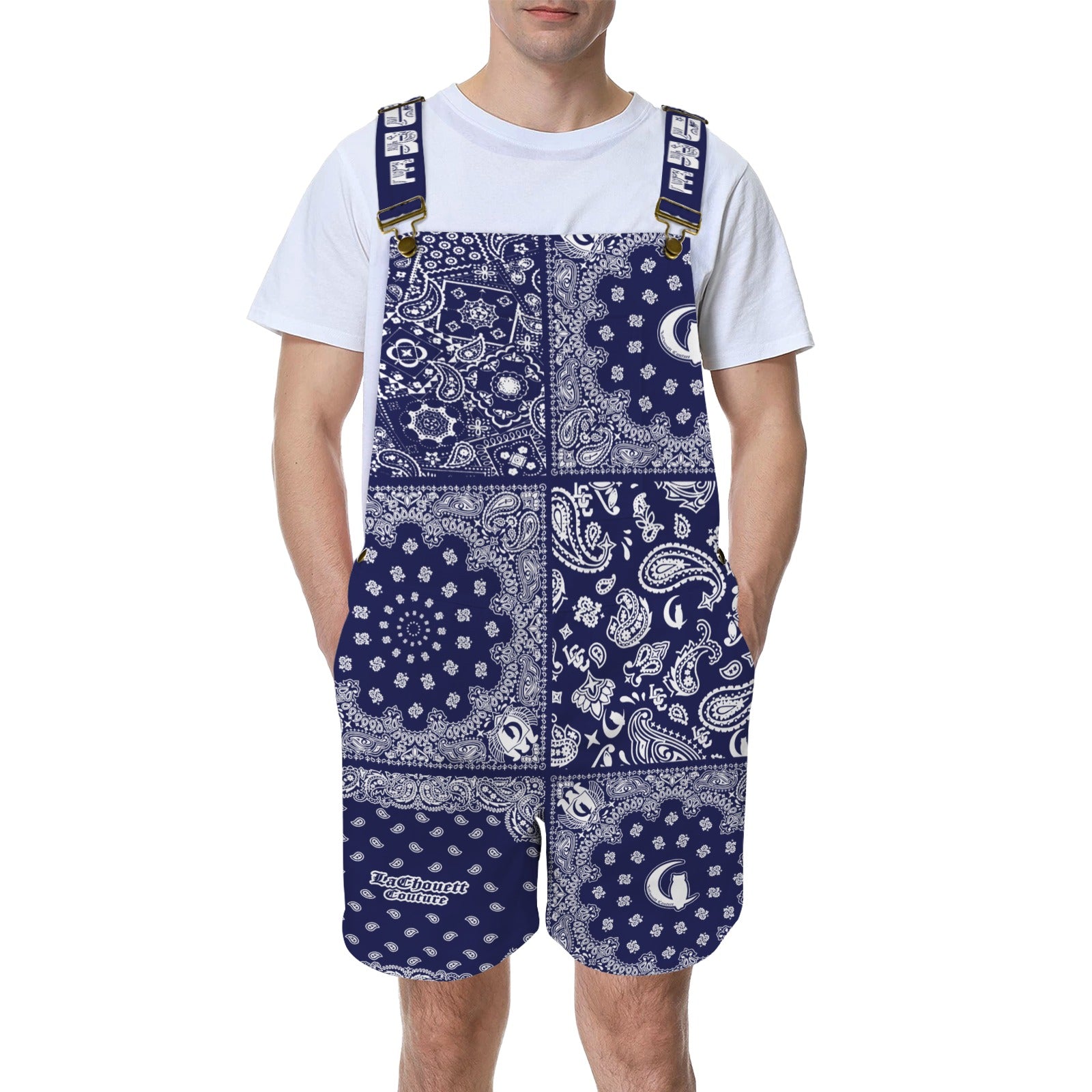 BANDANA MIX Unisex Shorts Suspender Jumpsuit